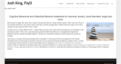 Desktop Screenshot of joshkingpsyd.com